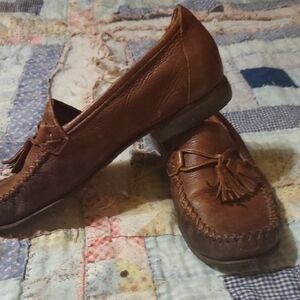 Women's  Brown Leather Loafers Cole Haan